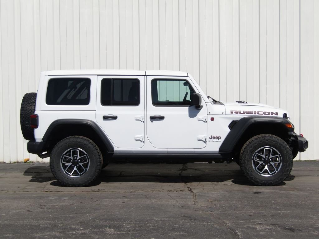 Used 2025 Jeep Wrangler 4-Door Rubicon with VIN 1C4PJXFNXSW572569 for sale in Kansas City