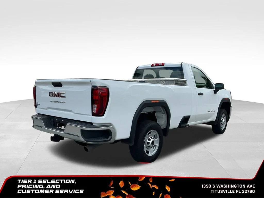 Certified Used 2021 SUMMIT WHITE GMC 2WD Regular Cab Long Bed image 7