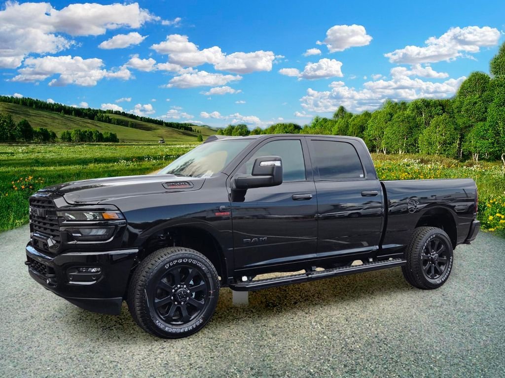 New 2026 Diamond Black Crystal Pearl-Coat Exterior Paint RAM Big Horn image 2