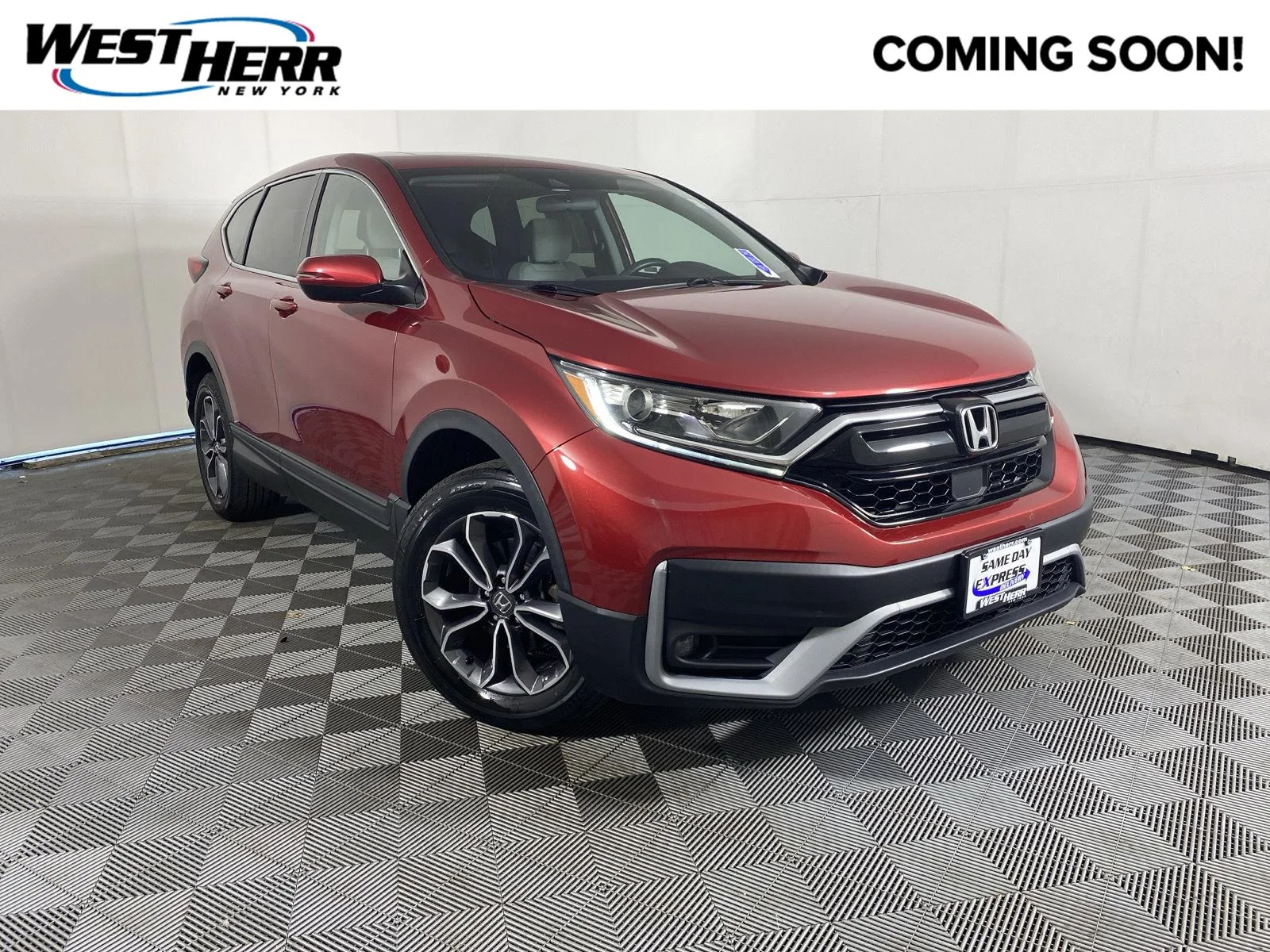 Used 2020 Radiant Red Metallic Honda EX image 1