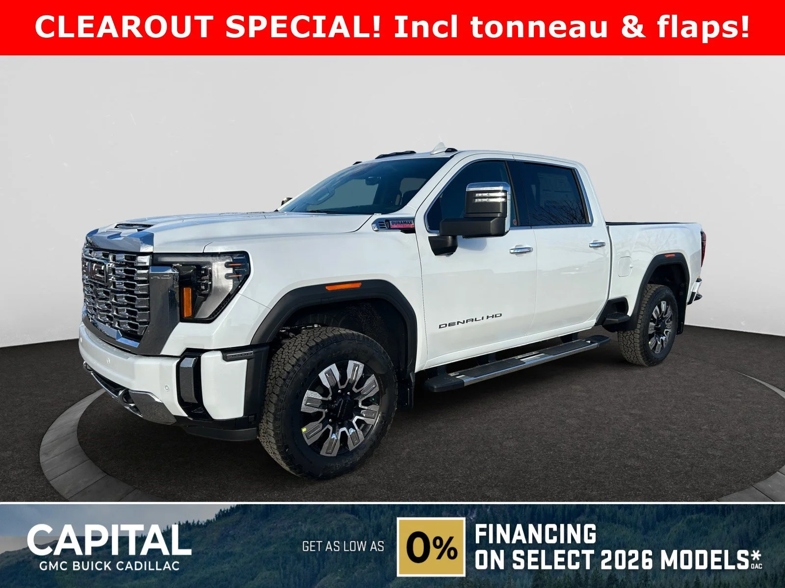 New 2026 Polar White Tricoat GMC Denali image 1
