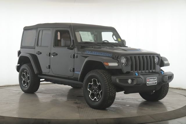 Used 2022 Jeep Wrangler Unlimited Rubicon 4XE with VIN 1C4JJXR60NW208384 for sale in Findlay, OH