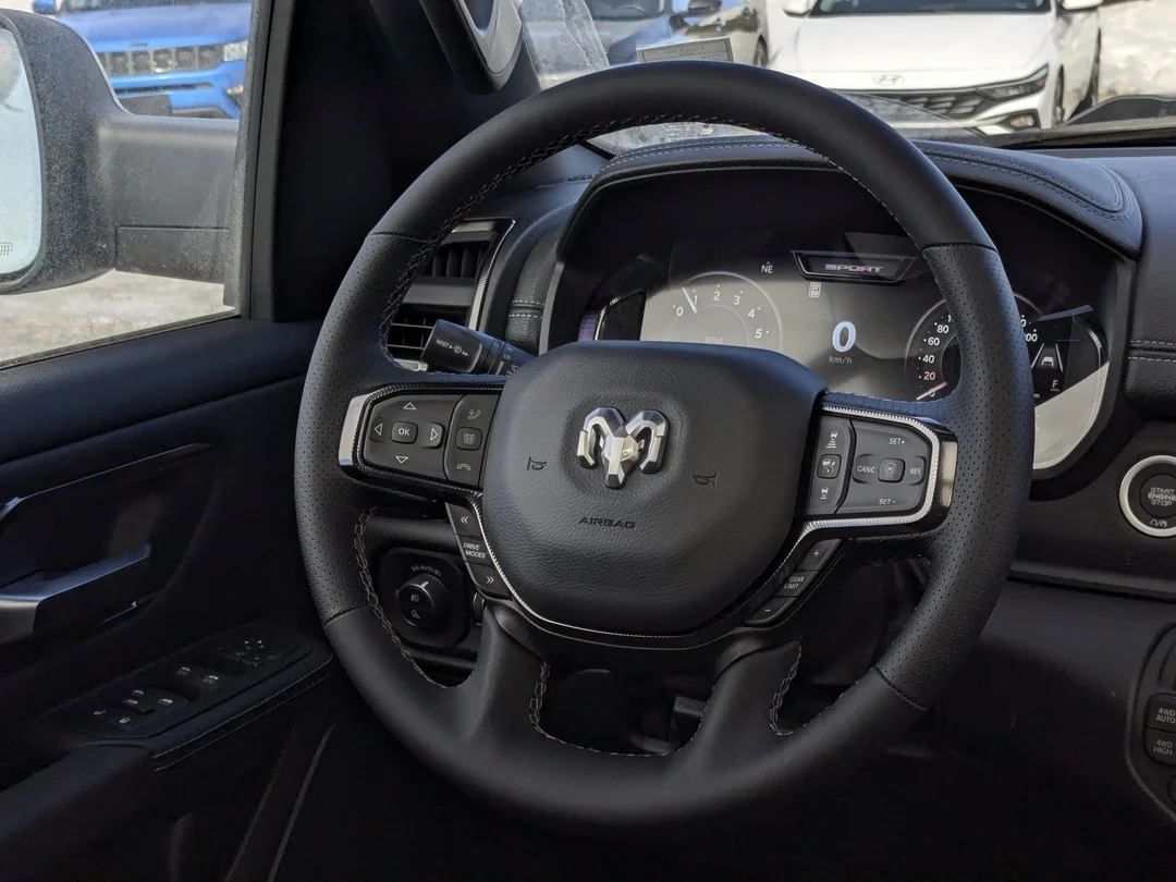New 2026 Black RAM Sport - - Panoramic Sunroof - Sport Performance Hood - Hurricane Turbo - 3.92 Axle & More! image 17