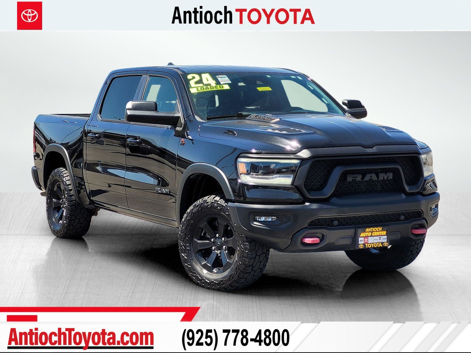 Used 2020 Diamond Black Crystal Pearlcoat Ram Rebel image 1