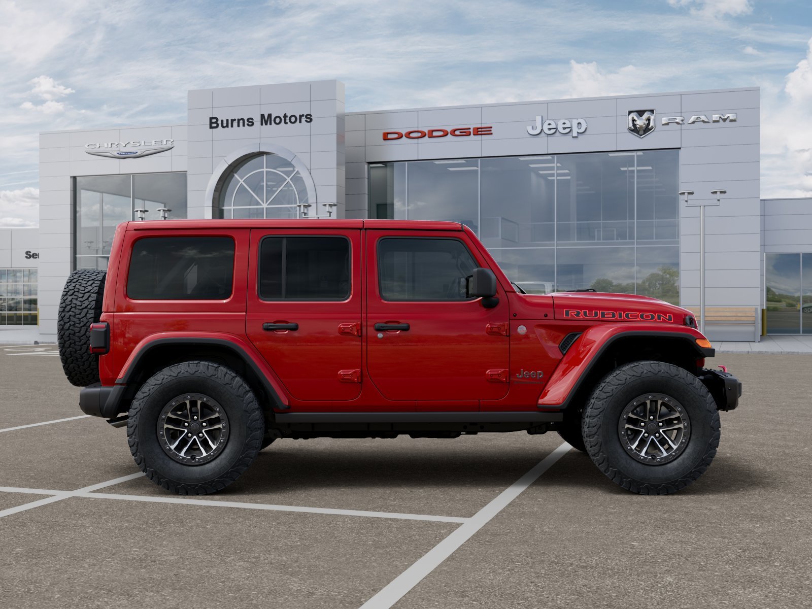 New 2026 Firecracker Red Clear-Coat Exterior Paint Jeep Rubicon X 4-Door image 47