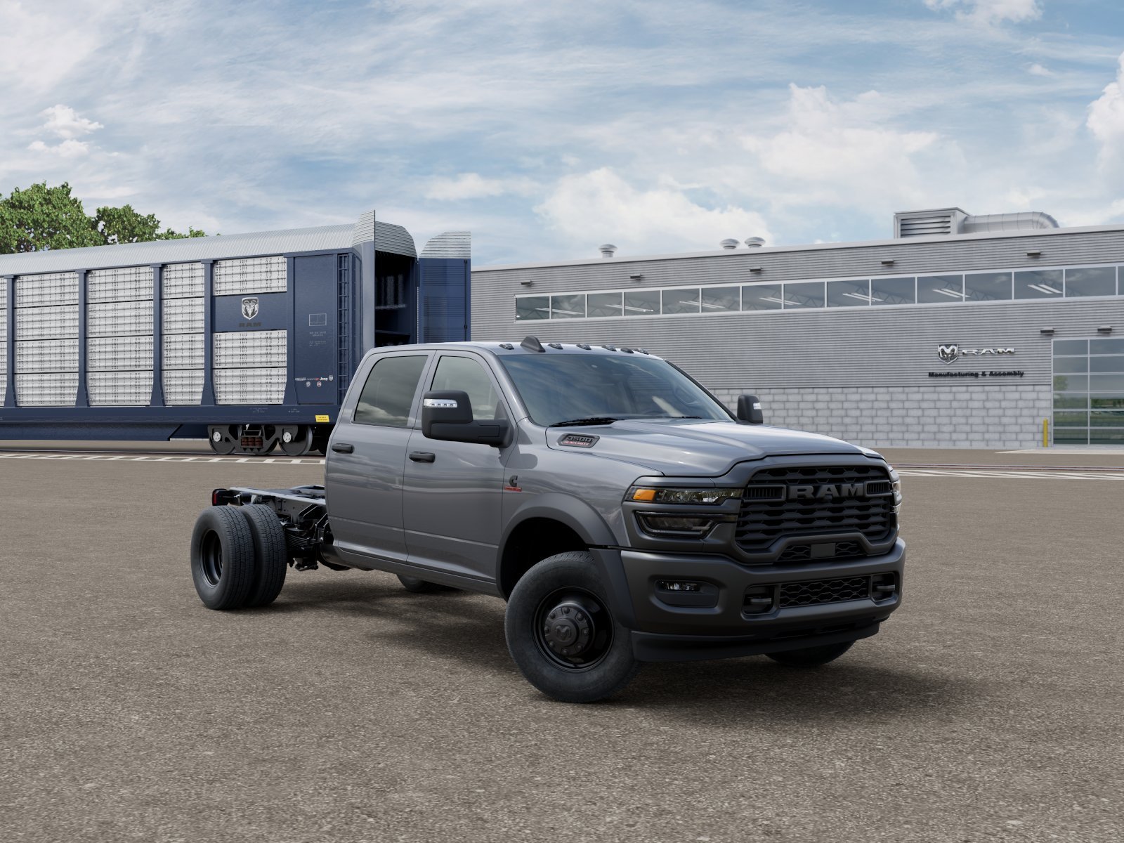 New 2026 Ceramic Gray Clear-Coat Exterior Paint RAM TRADESMAN image 3