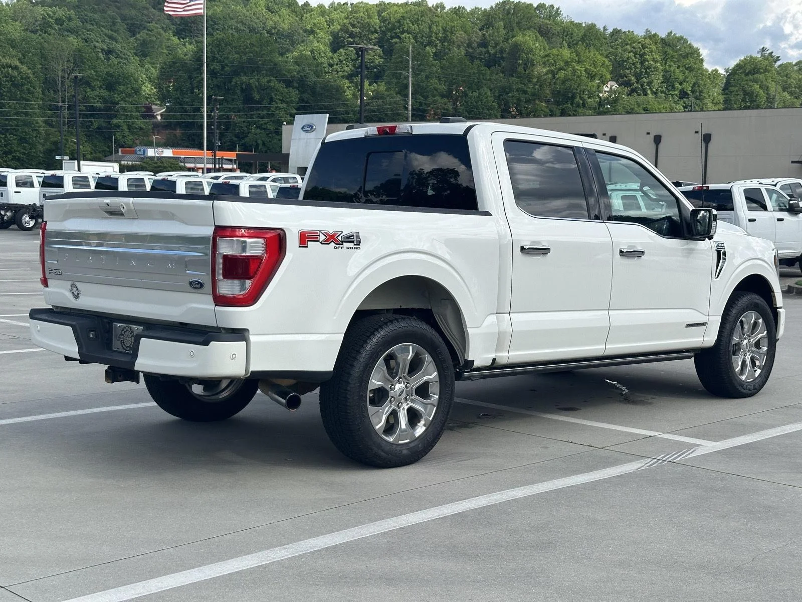 Used 2022 Star White Metallic Tri-Coat Ford Platinum image 7