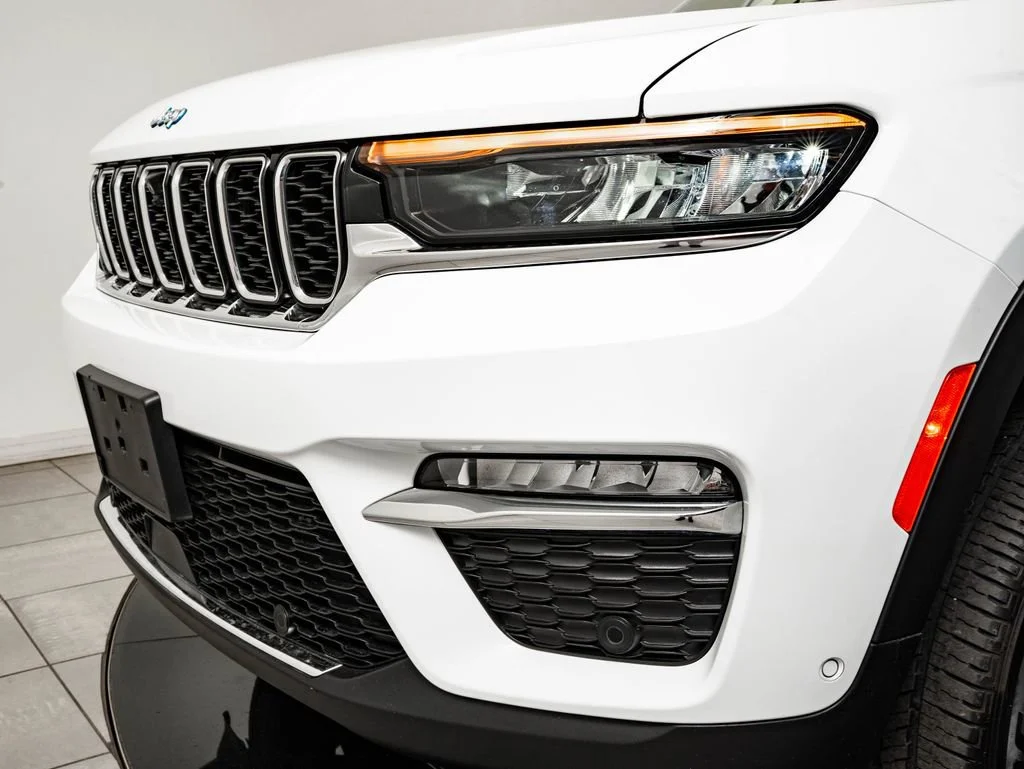 Used 2022 Bright White Clearcoat Jeep 4xe image 3