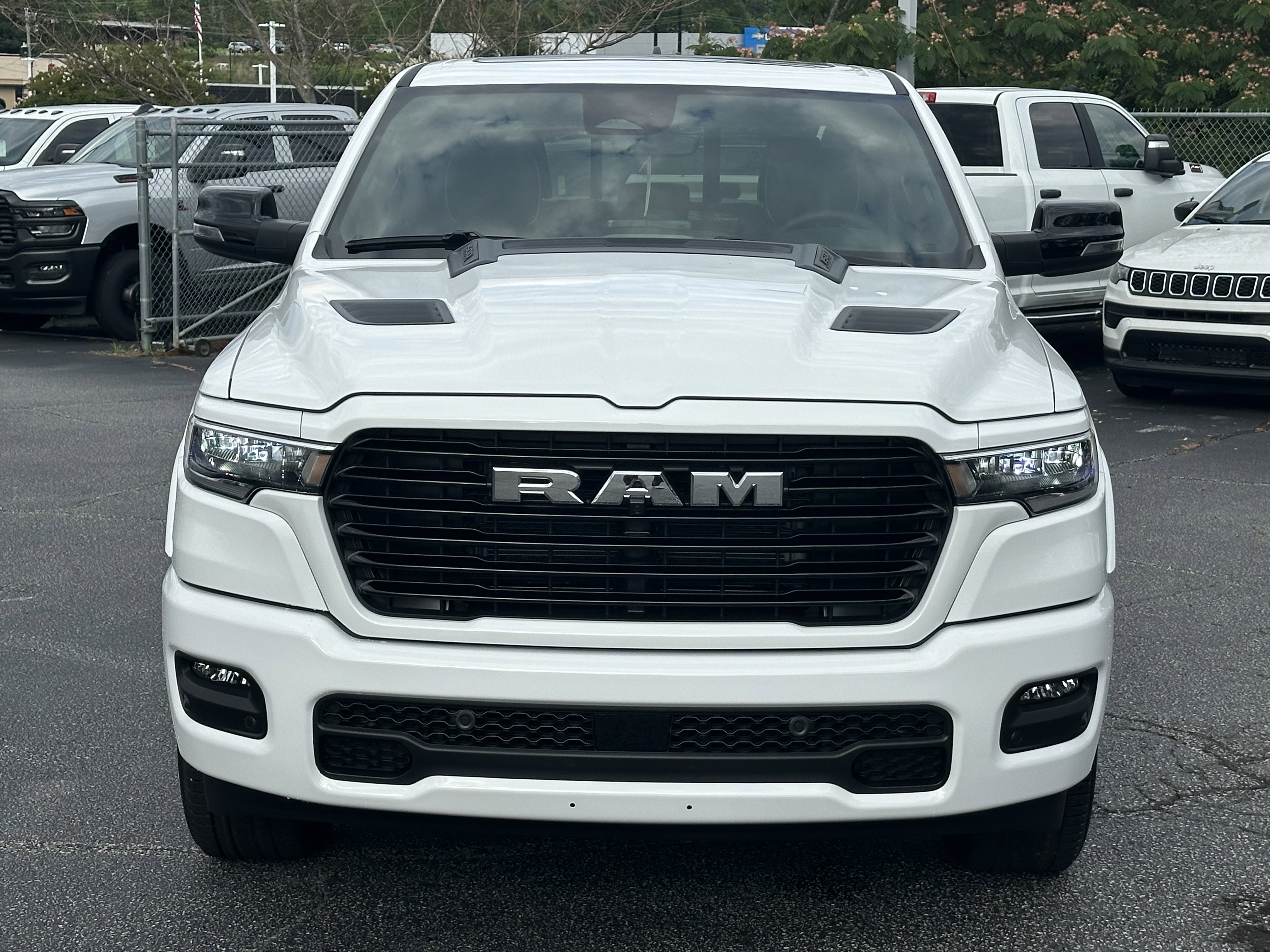 New 2026 Bright White Clear-Coat Exterior Paint RAM Laramie image 3