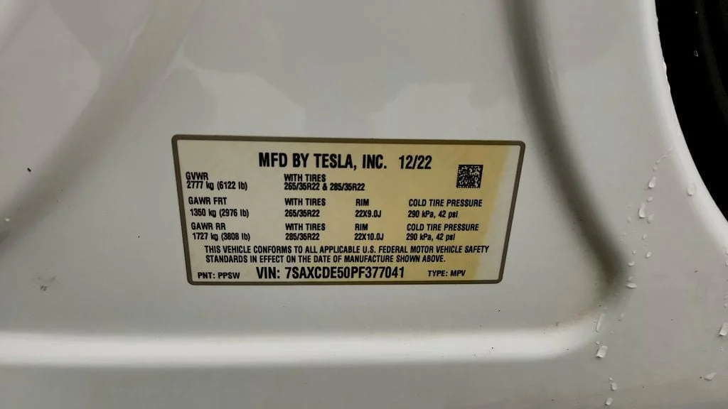 Used 2023 Pearl White Multi-Coat Tesla AWD image 26
