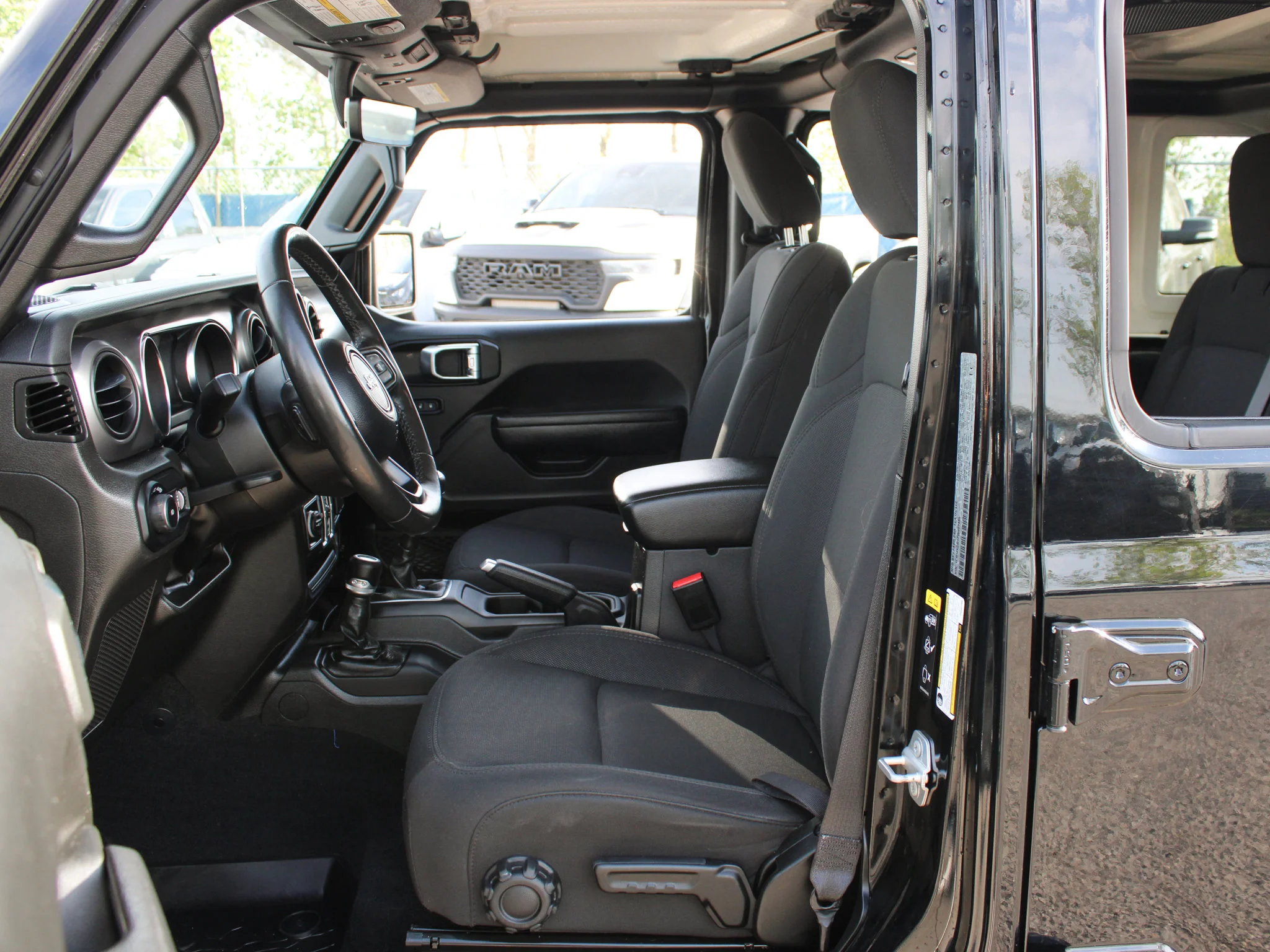 Certified Used 2023 Black Jeep Willys * No Accidents | Manual | V6 | Heated Seats | Apple CarPlay | Backup Camera | Alpine image 3