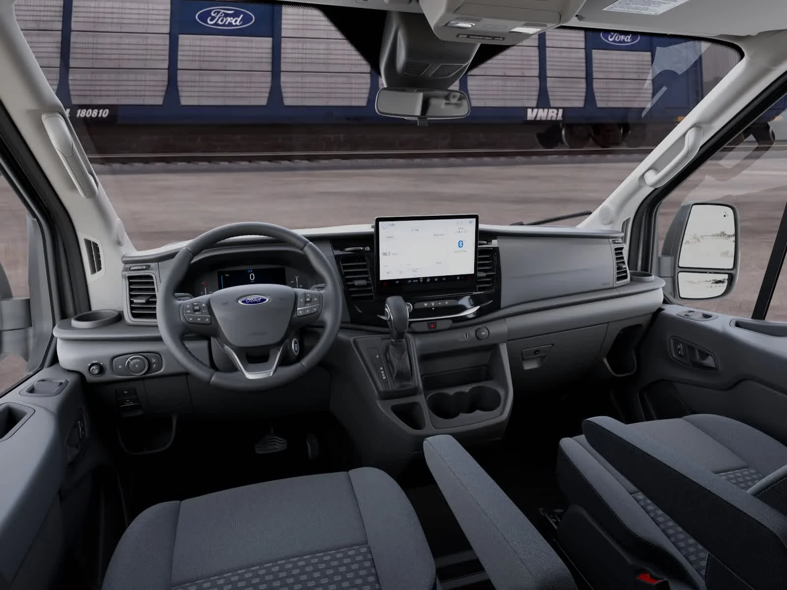 New 2027 Carbonized Gray Metallic Ford Passenger Van XLT image 9