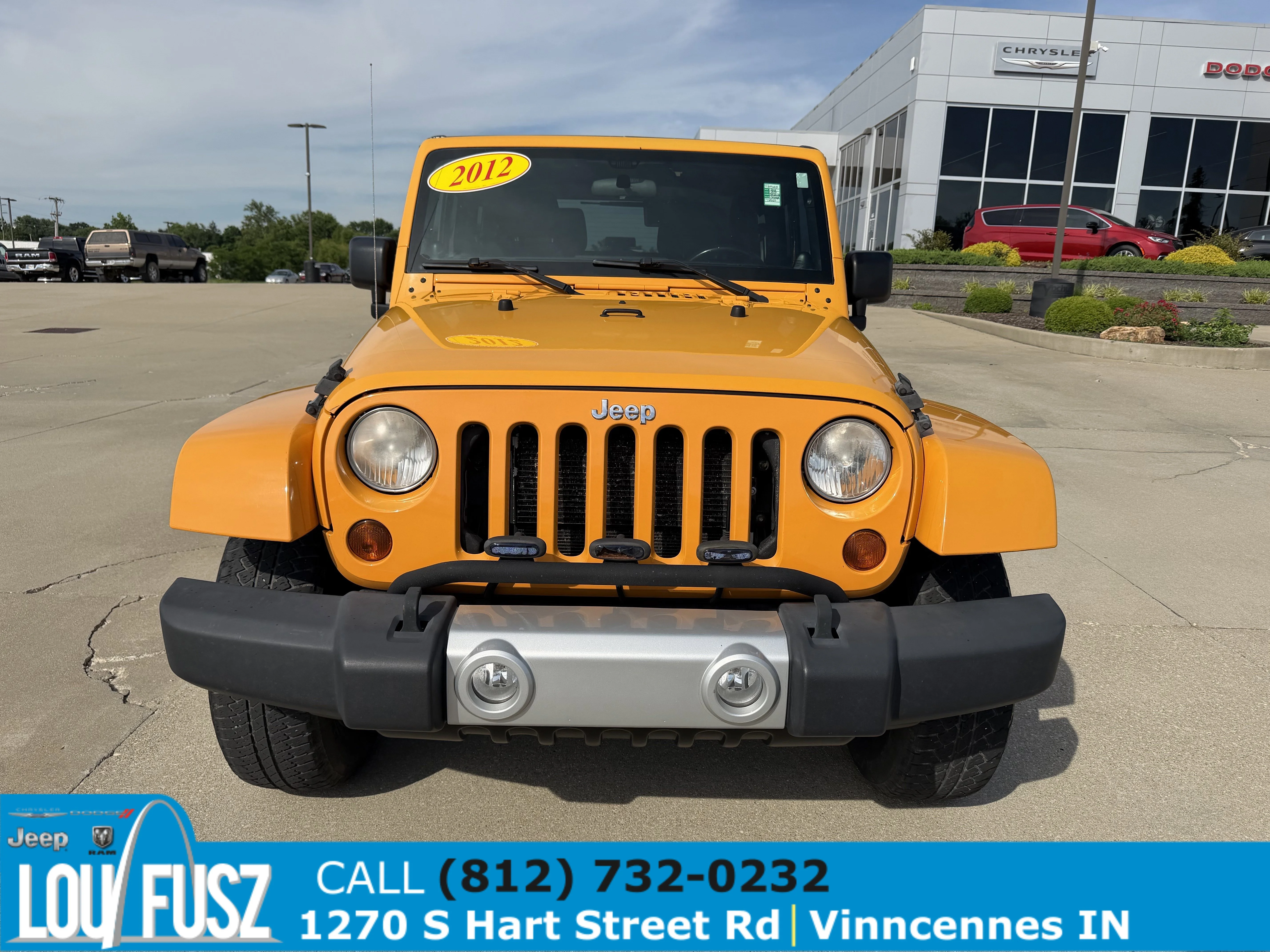 Used 2012 Jeep Wrangler Sahara with VIN 1C4AJWBG9CL124107 for sale in Vincennes, IN