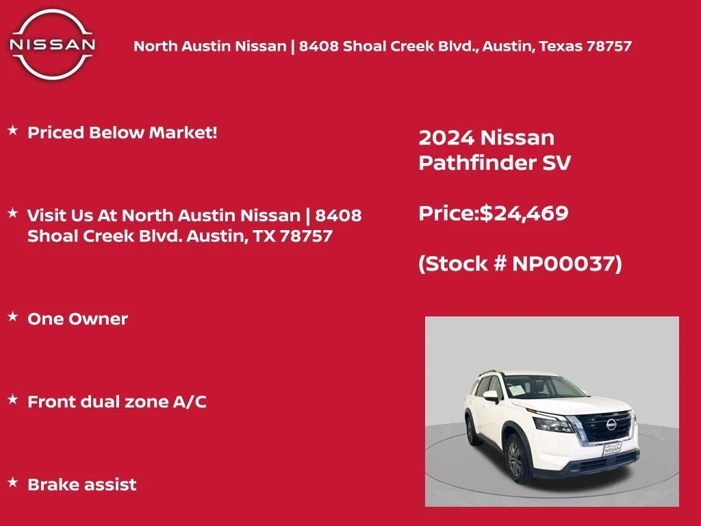 Certified Used 2024 White Nissan SV image 12
