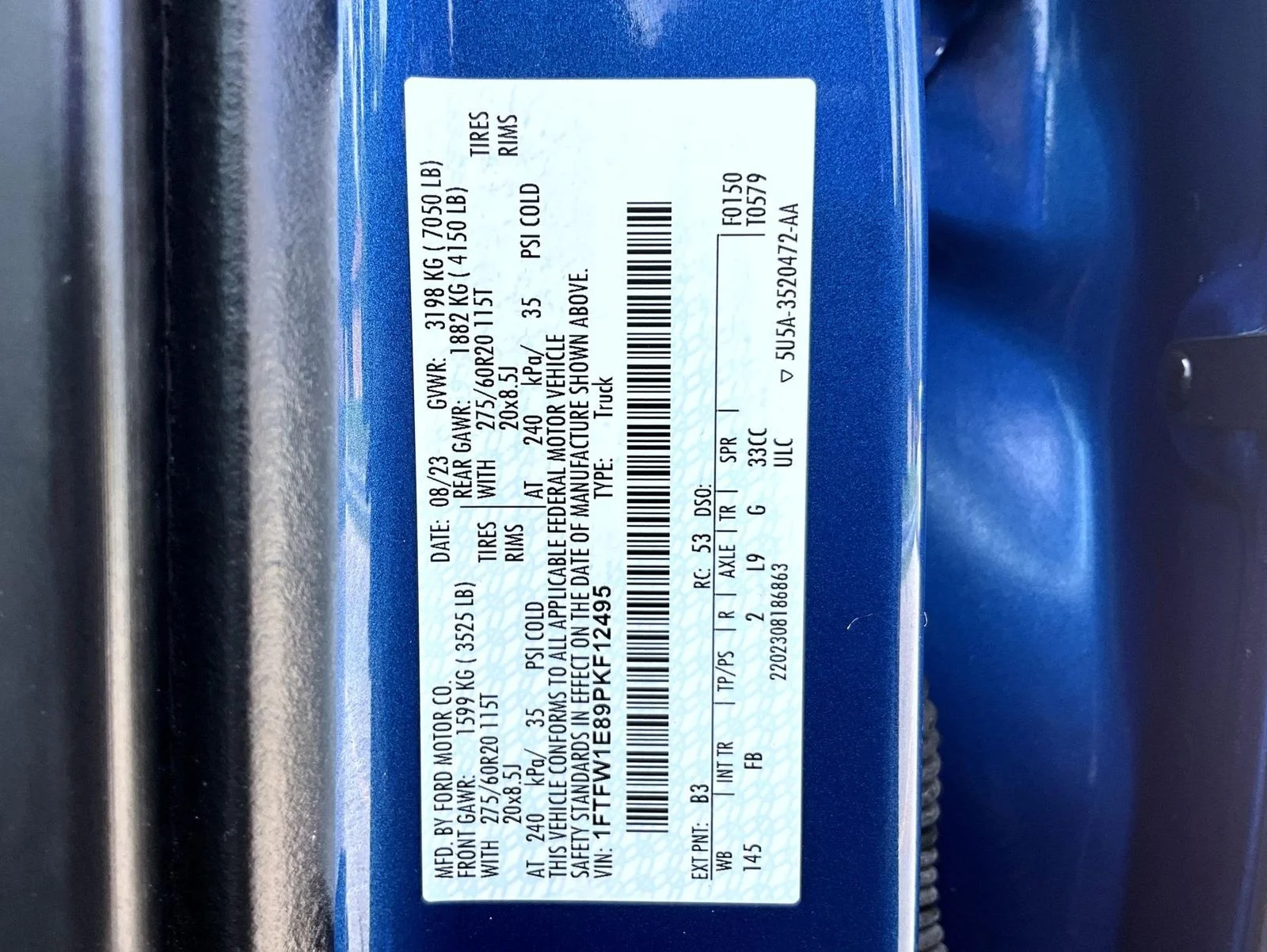 Used 2023 Blue Ford XLT image 28