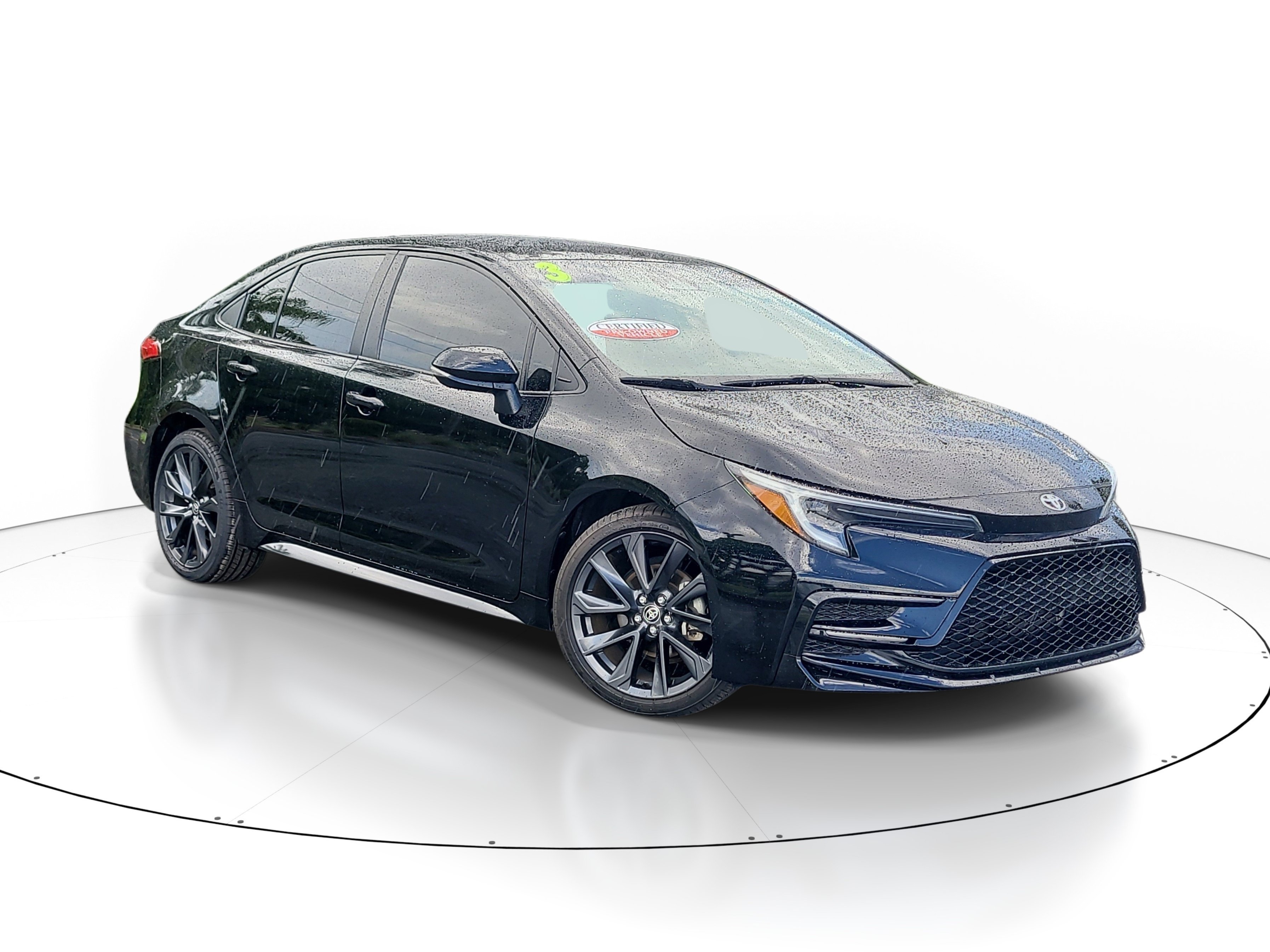 Used 2023 Midnight Black Metallic Toyota XSE image 1