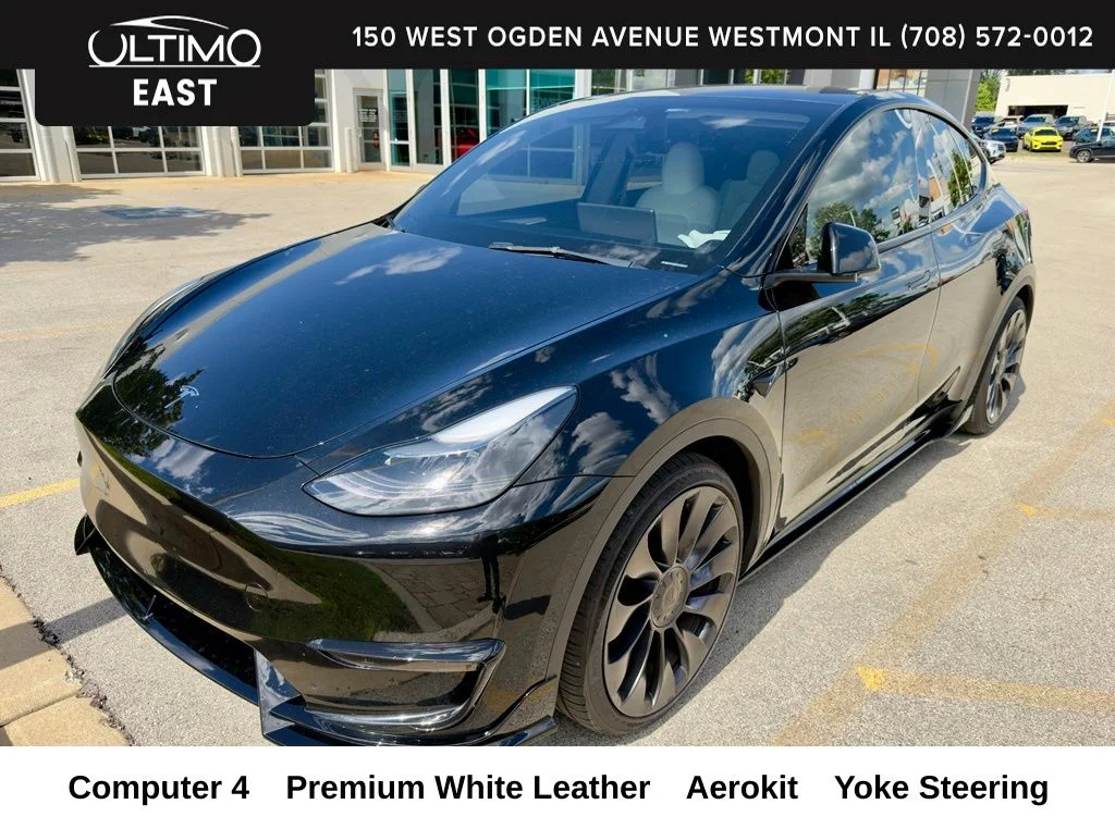 Used 2023 Black Tesla Performance image 1