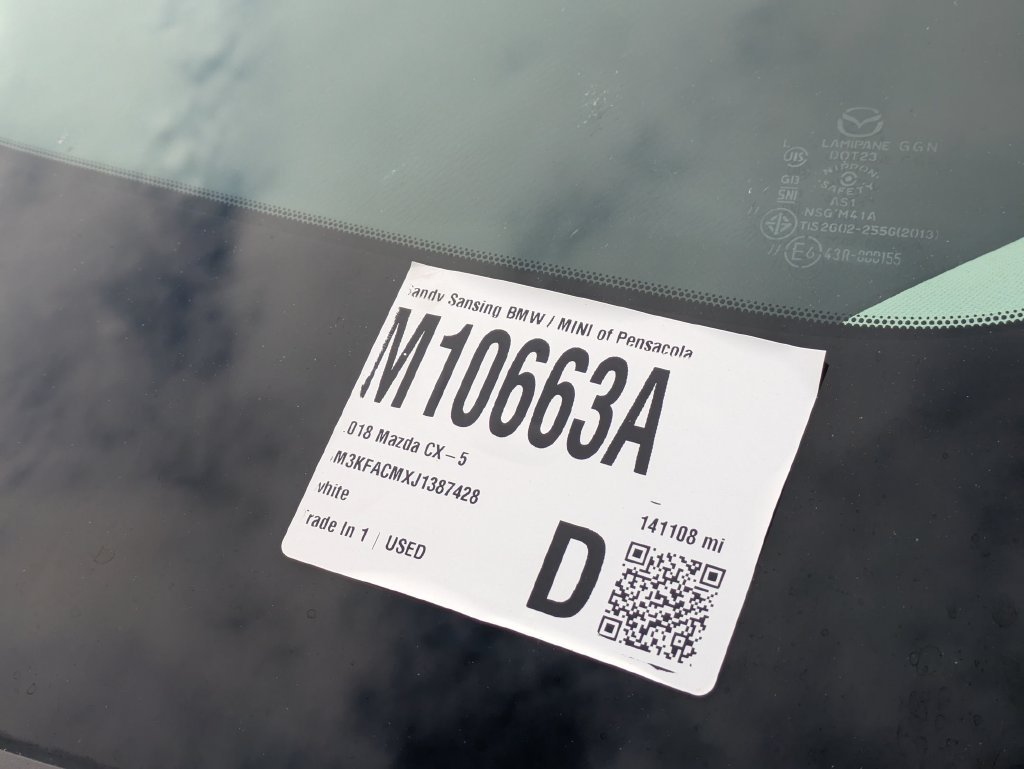 Used 2018 White Mazda Touring image 7