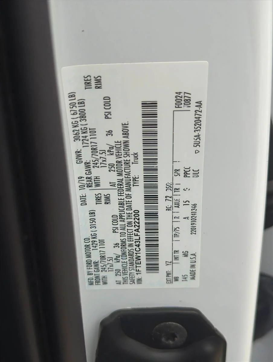 Used 2020 Oxford White Ford XLT image 27