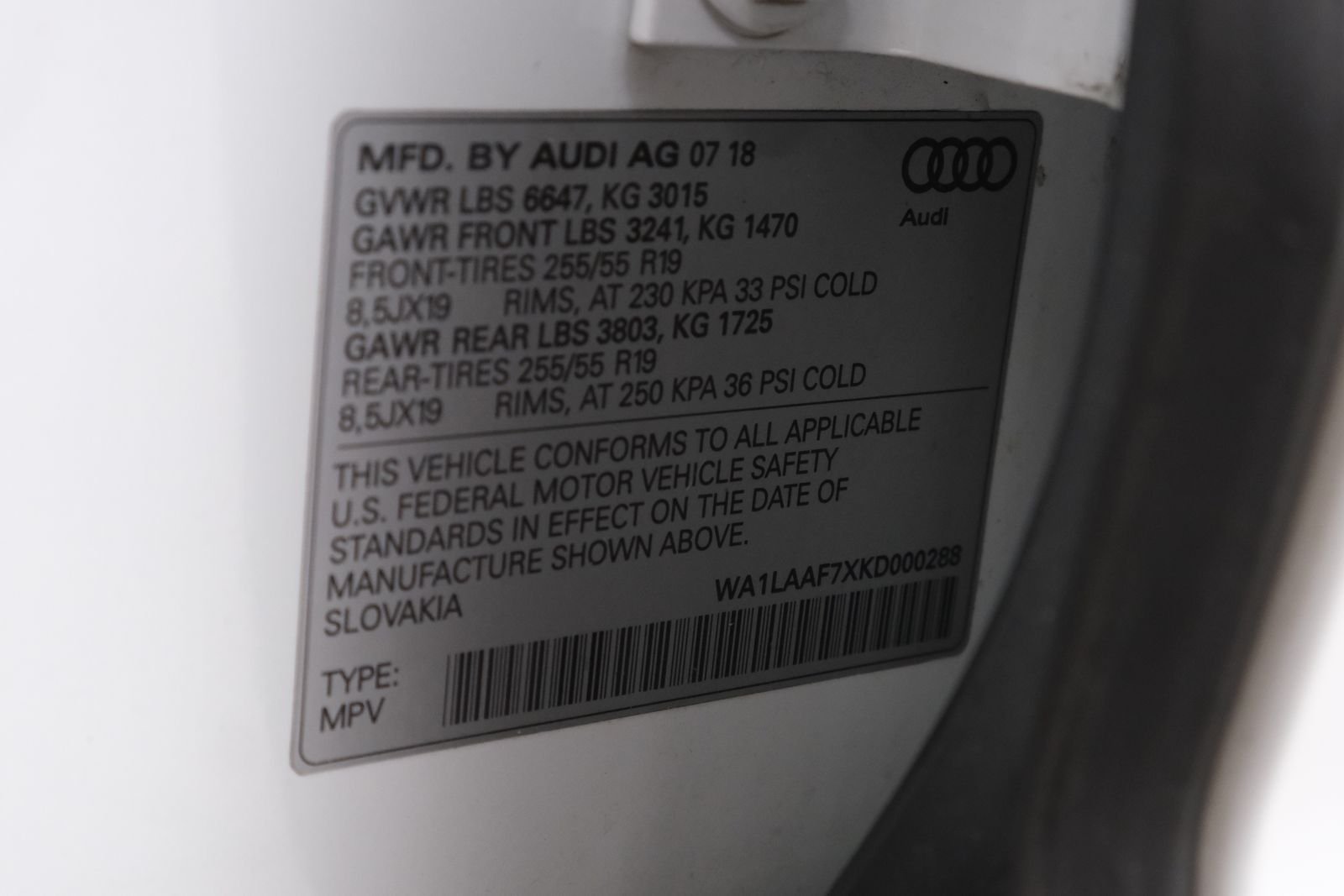 Used 2019 Glacier White Metallic Audi 55 Premium Plus image 33