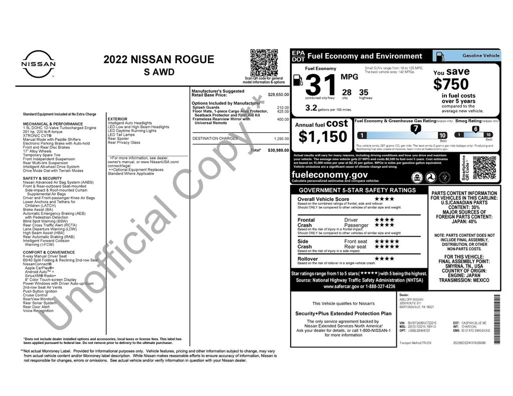 Used 2022 Blue Nissan S image 9