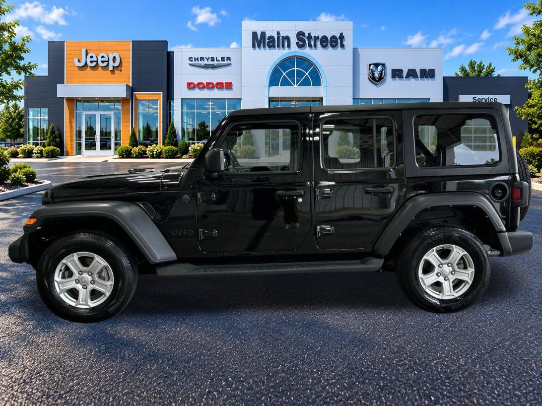 Used 2023 Jeep Wrangler 4-Door Sport S with VIN 1C4HJXDN7PW562757 for sale in Kansas City