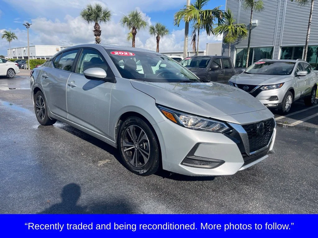 Certified Used 2023 Silver Nissan SV image 1