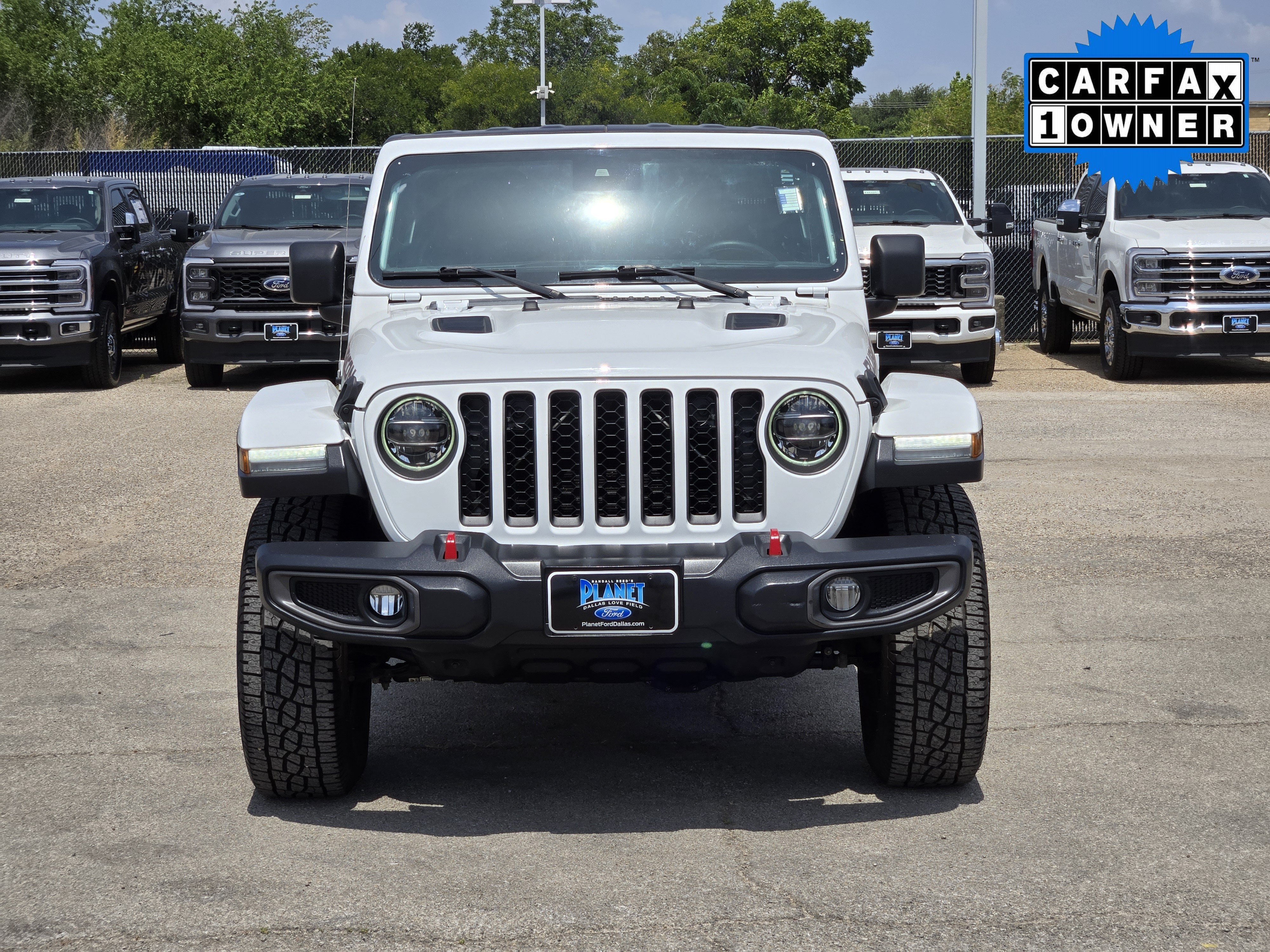 Certified Used 2020 Bright White Clearcoat Jeep Rubicon image 2