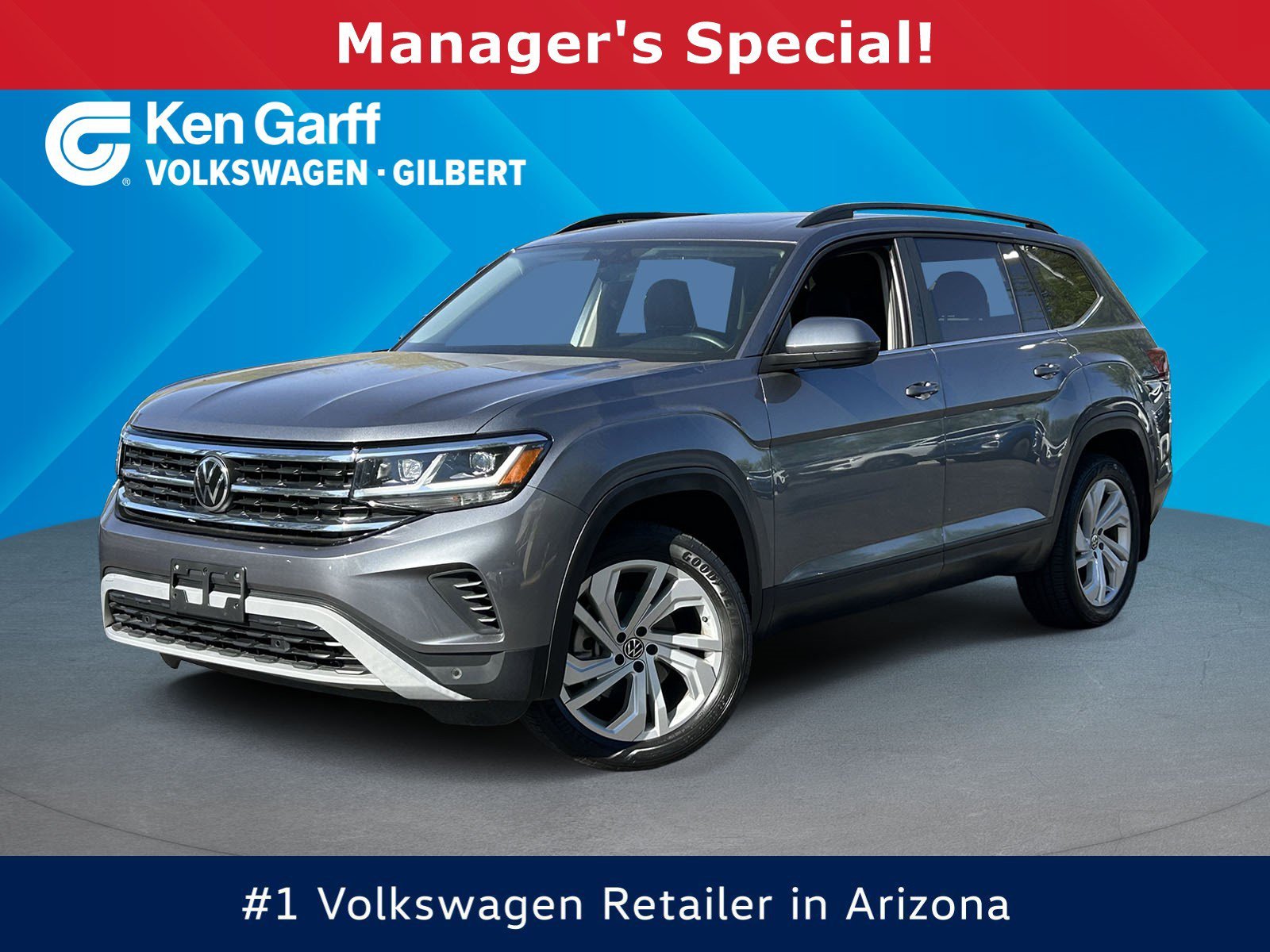 Used 2023 Platinum Gray Metallic Volkswagen 2.0T SE w/Technology image 1