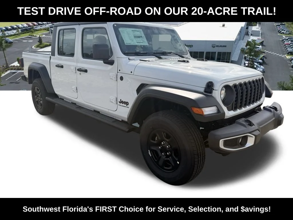 New 2026 Bright White Clear-Coat Exterior Paint Jeep Sport image 2