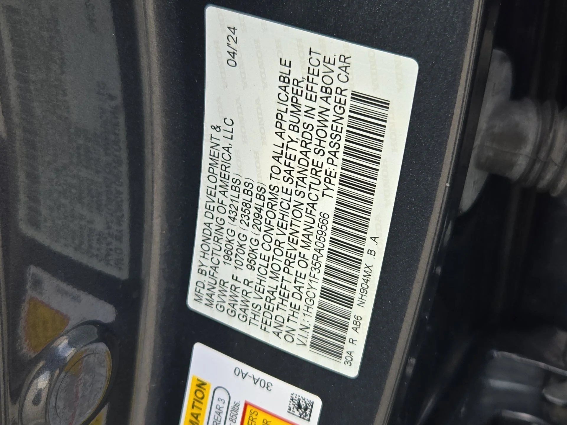 Certified Used 2024 Canyon River Blue Metallic Honda EX image 31