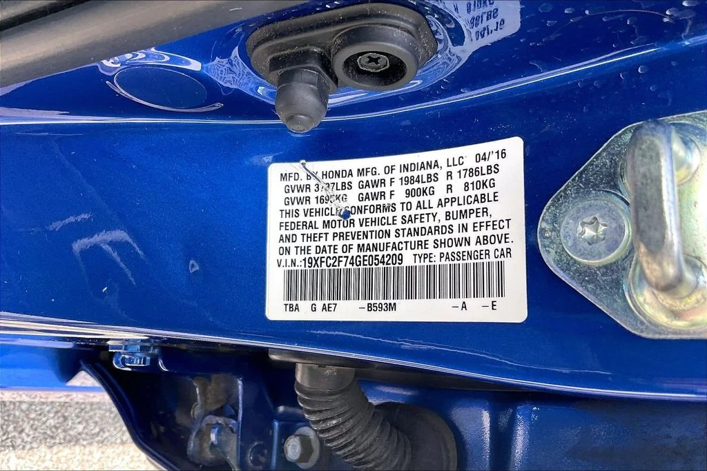 Used 2016 Blue Honda EX image 33