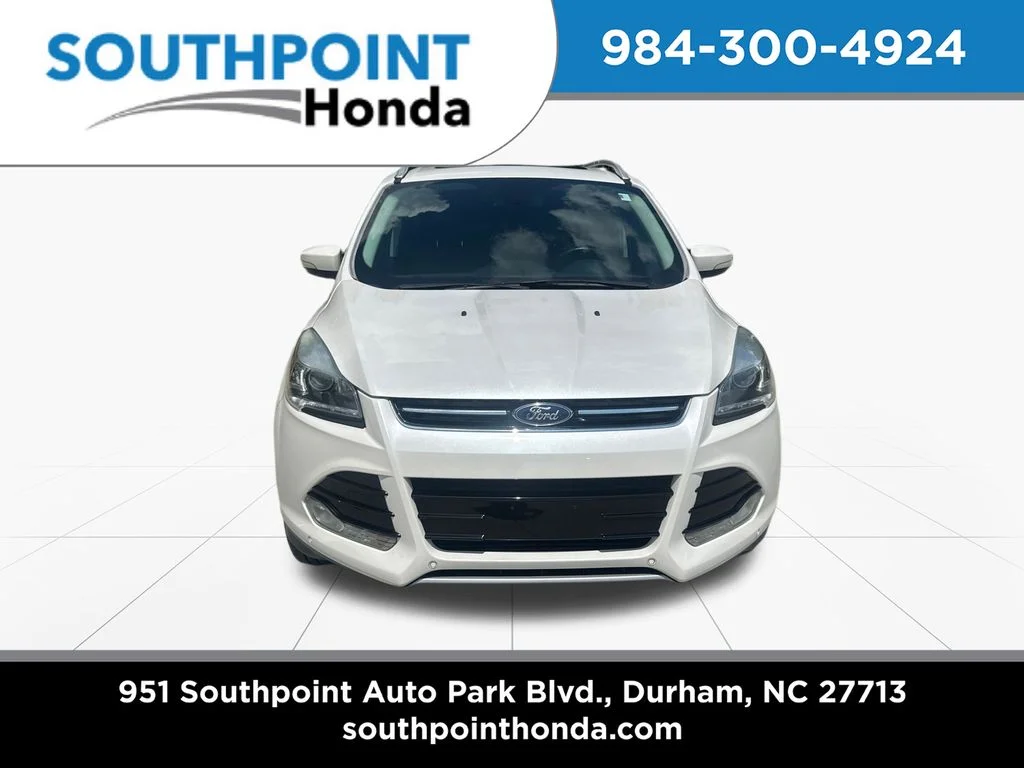 Used 2015 White Platinum Clearcoat Metallic Ford Titanium image 2