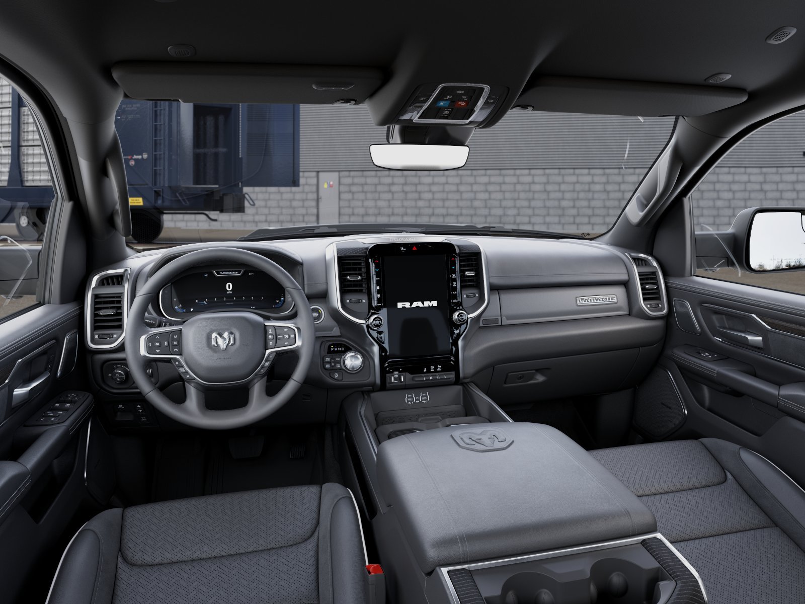 New 2027 Diamond Black Crystal Pearl-Coat Exterior Paint RAM Laramie image 8