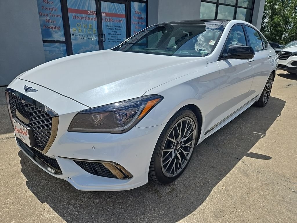 Used 2018 GENESIS G80 Sport with VIN KMHGN4JBXJU248253 for sale in Excelsior Springs, MO