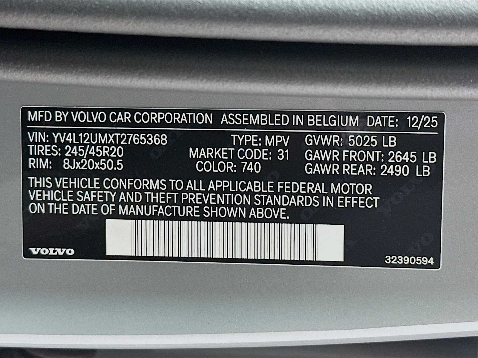 New 2026 Vapour Grey Volvo Ultra image 29