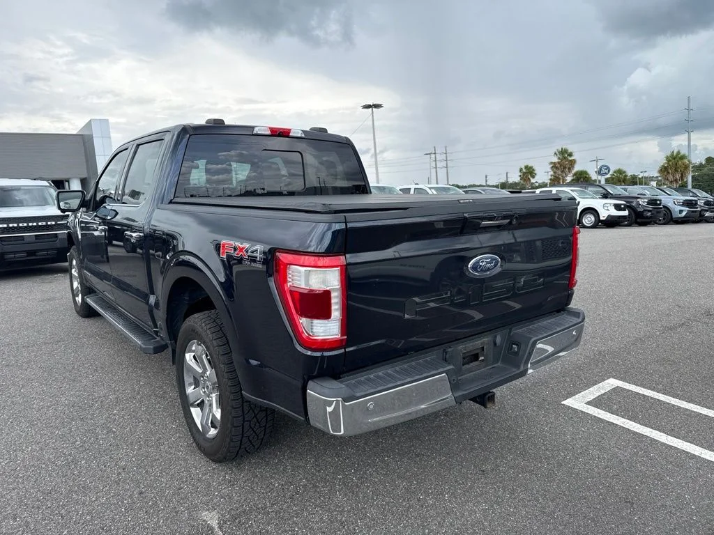 Used 2021 Antimatter Blue Metallic Ford Lariat image 3
