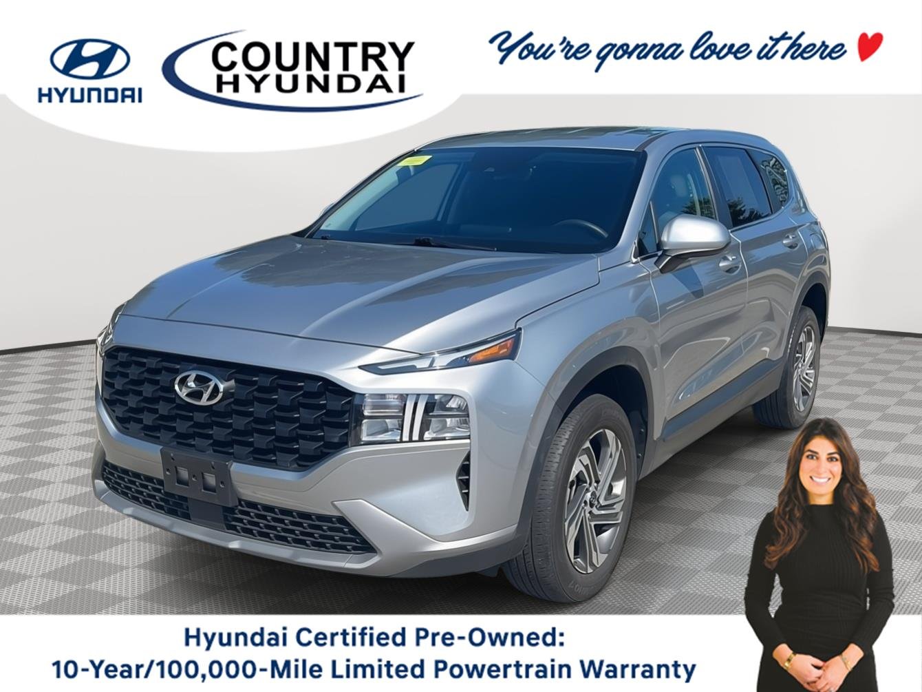 Used 2023 Shimmering Silver Hyundai SE image 1