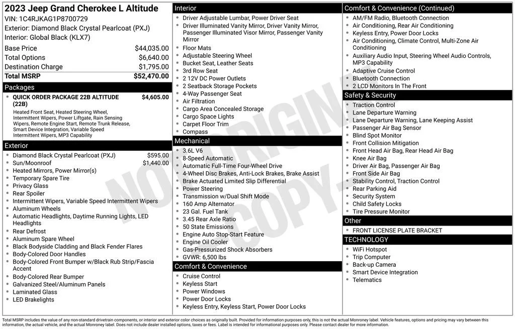 2023 Jeep Grand Cherokee L Altitude 4x4's photo