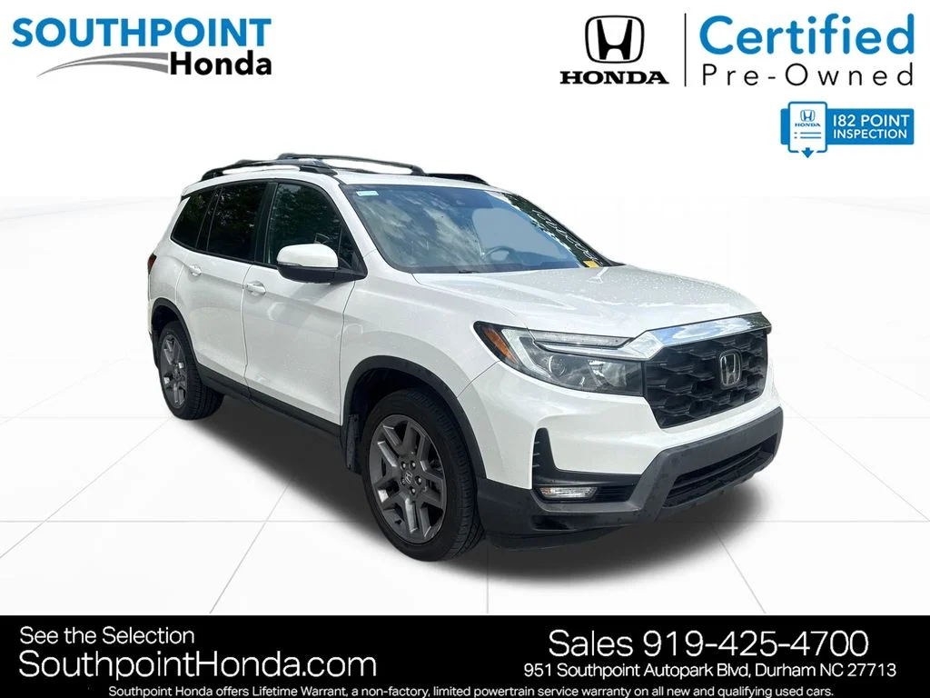 Certified Used 2023 Platinum White Pearl Honda AWD EX-L image 1