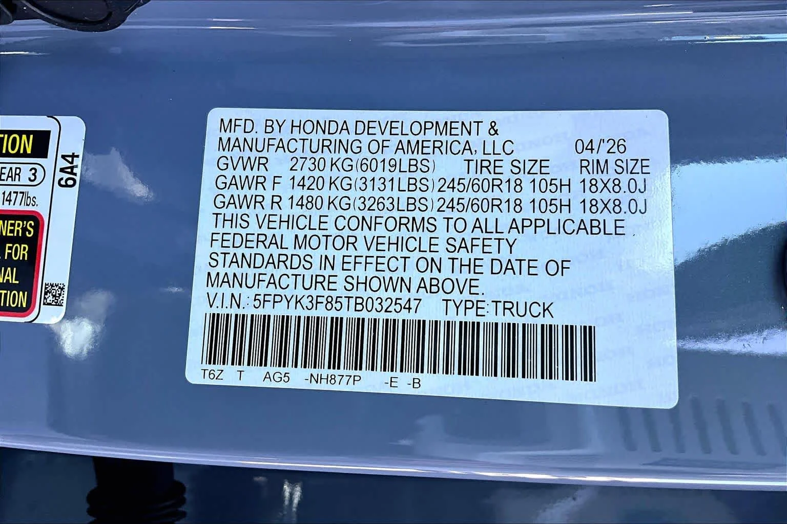 New 2026 Sonic Gray Pearl Honda Black Edition image 18