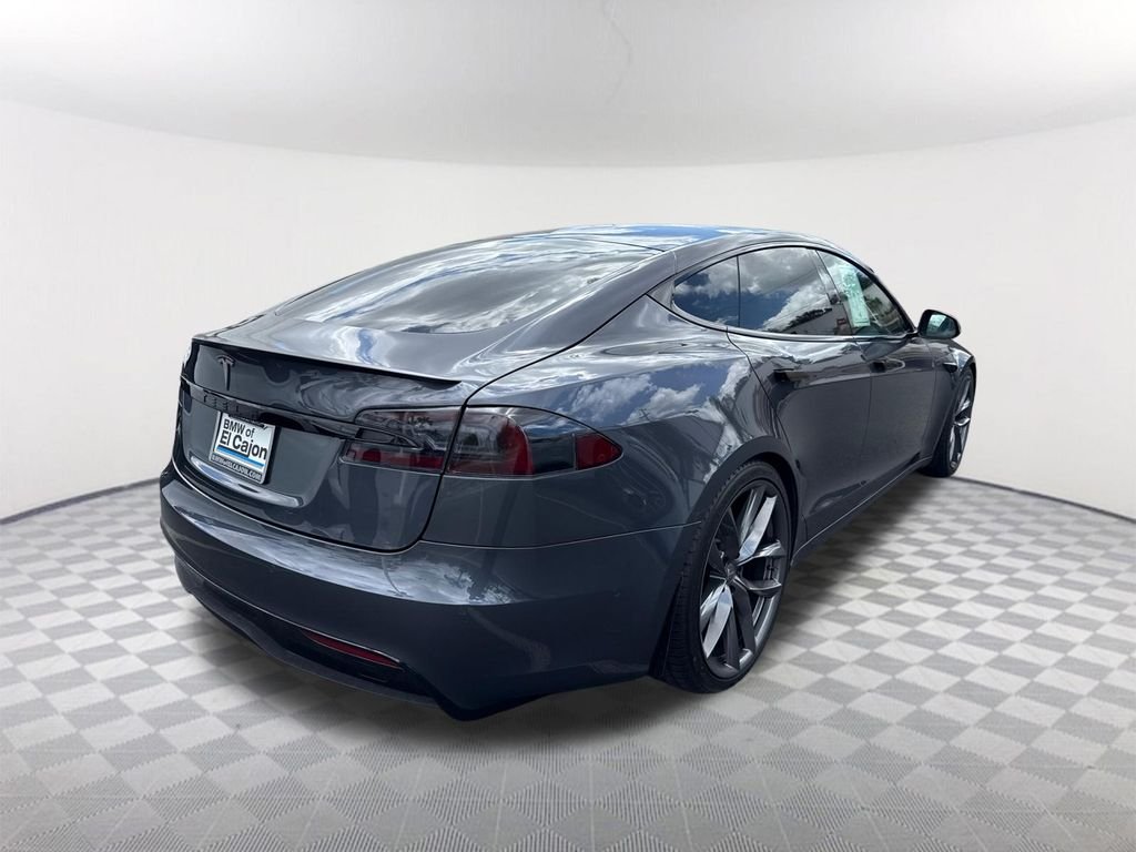 Used 2021 Black Tesla Plaid image 4
