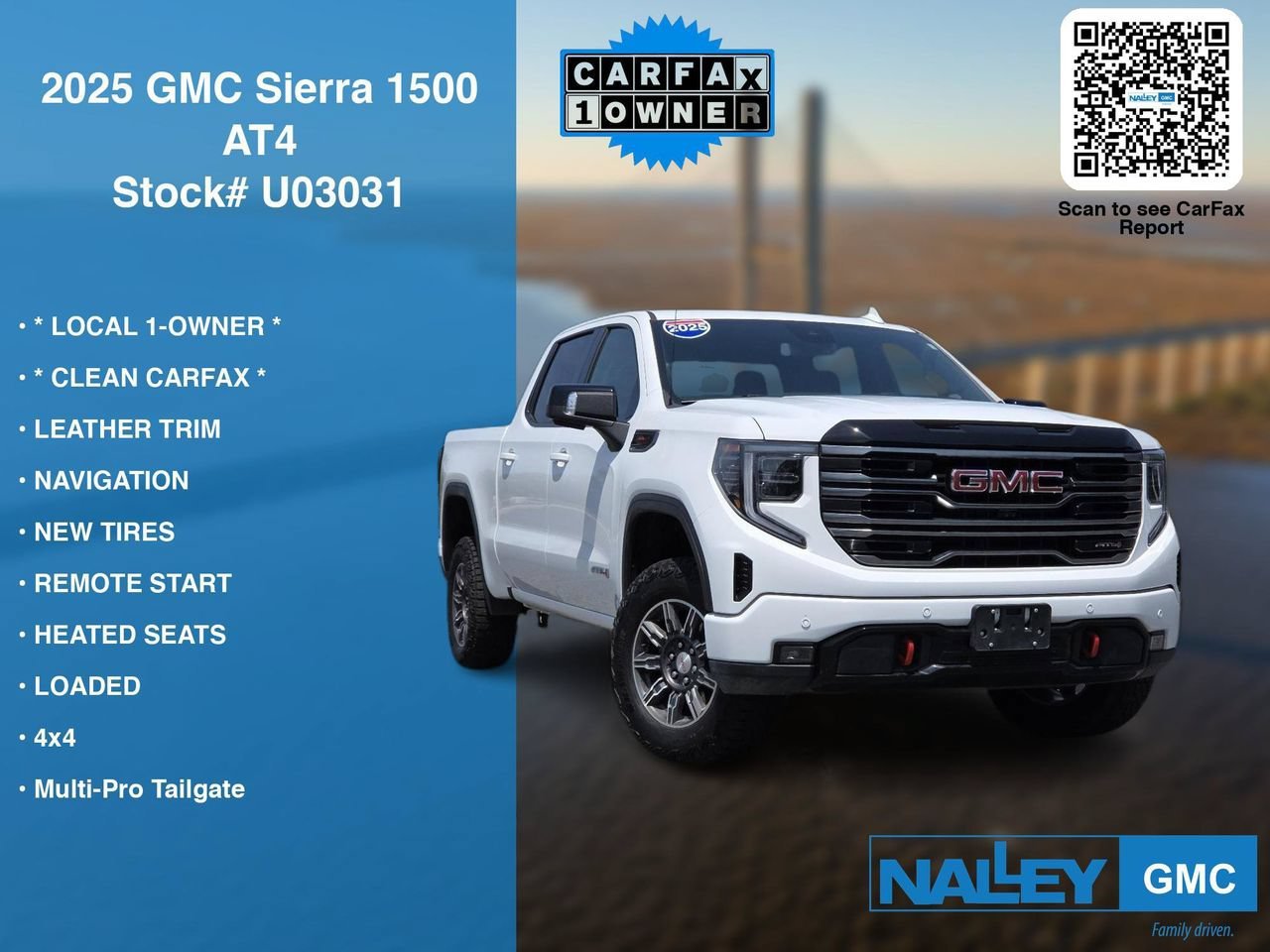 Used 2025 Summit White GMC AT4 image 6