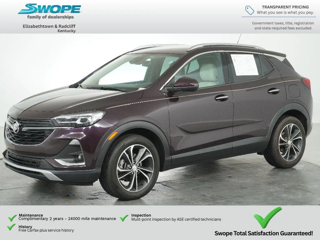 Used 2021 Black Currant Metallic Buick Essence image 7