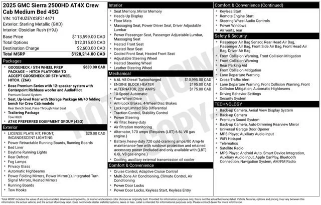 Certified Used 2025 Sterling Metallic GMC AT4X image 42