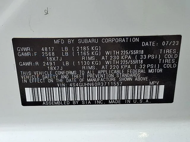 Used 2024 White Subaru Limited image 28