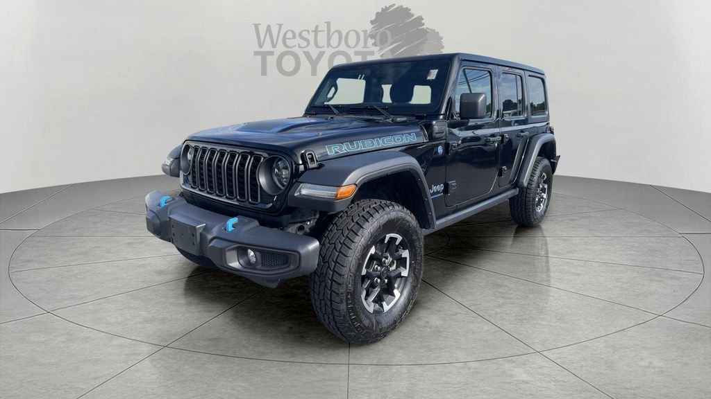 Used 2024 Black Jeep Hybrid Rubicon 4xe image 3