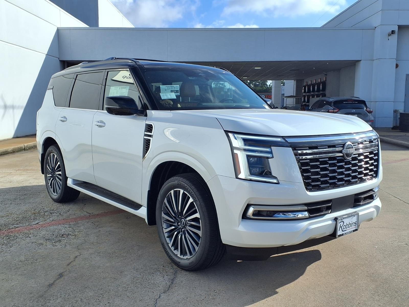 2026 Nissan Armada Platinum Reserve White at Robbins Nissan