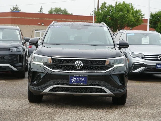 Certified 2023 Volkswagen Taos SE with VIN 3VVNX7B29PM341690 for sale in Inver Grove Heights, Minnesota