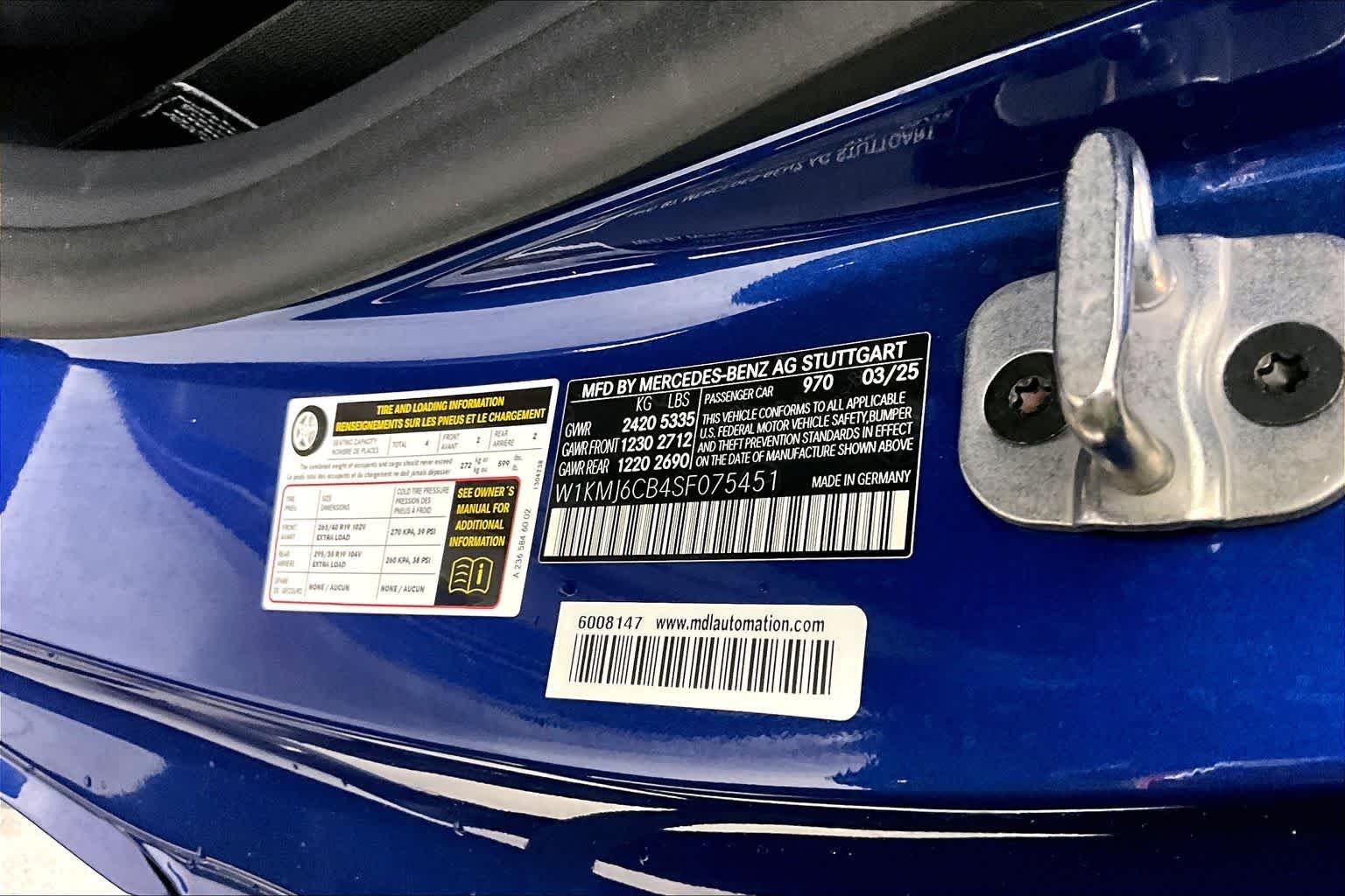 Certified Used 2025 Sterling Blue Metallic Mercedes-Benz AMG® CLE 53 image 34